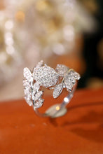 Load image into Gallery viewer, LUOWEND 18K White Gold Real Natural Diamond Ring for Women