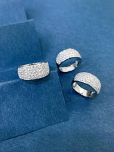 Load image into Gallery viewer, LUOWEND 18K White Gold Natural Diamond Ring for Women