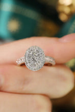 Load image into Gallery viewer, LUOWEND 18K White Gold Real Natural Pink Diamond Ring for Women