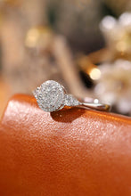 Load image into Gallery viewer, LUOWEND 18K White Gold Real Natural Diamond Ring for Women