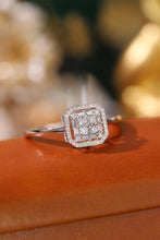 Load image into Gallery viewer, LUOWEND 18K White Gold Real Natural Diamond Ring for Women