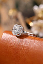 Load image into Gallery viewer, LUOWEND 18K White Gold Real Natural Diamond Ring for Women