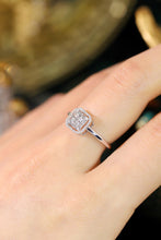 Load image into Gallery viewer, LUOWEND 18K White Gold Real Natural Diamond Ring for Women