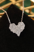 Load image into Gallery viewer, LUOWEND 18K White Gold Real Natural Diamond Necklace for Women