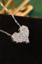 Load image into Gallery viewer, LUOWEND 18K White Gold Real Natural Diamond Necklace for Women