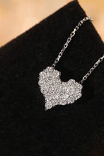 Load image into Gallery viewer, LUOWEND 18K White Gold Real Natural Diamond Necklace for Women