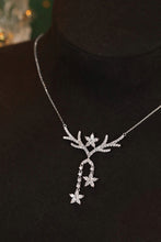 Load image into Gallery viewer, LUOWEND 18K White Gold Real Natural Diamond Pendant Necklace for Women