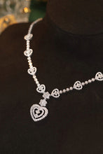 Load image into Gallery viewer, LUOWEND 18K White Gold Real Natural Diamond Necklace for Women