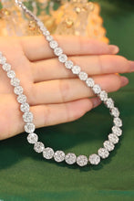 Load image into Gallery viewer, LUOWEND 18K White Gold Real Natural Diamond Necklace for Women