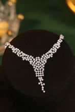 Load image into Gallery viewer, LUOWEND 18K White Gold Real Natural Diamond Necklace for Women