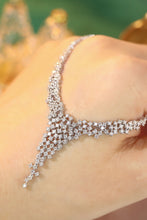 Load image into Gallery viewer, LUOWEND 18K White Gold Real Natural Diamond Necklace for Women