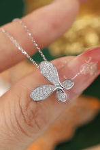 Load image into Gallery viewer, LUOWEND 18K White Gold Real Natural Diamond Pendant Necklace for Women