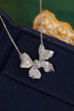 Load image into Gallery viewer, LUOWEND 18K White Gold Real Natural Diamond Pendant Necklace for Women