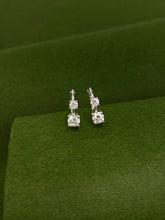 Load image into Gallery viewer, LUOWEND 18K White/Yellow/Rose Gold Natural Diamond Earrings for Women