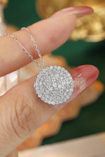 Load image into Gallery viewer, LUOWEND 18K White Gold Real Natural Diamond Pendant Necklace for Women