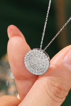 Load image into Gallery viewer, LUOWEND 18K White Gold Real Natural Diamond Pendant Necklace for Women