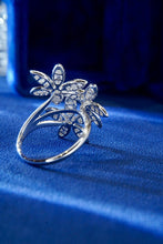 Load image into Gallery viewer, LUOWEND 18K White Gold Real Natural Diamond Ring for Women