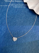 Load image into Gallery viewer, LUOWEND 18K White Gold Natural Diamond Pendant Necklace for Women