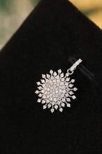 Load image into Gallery viewer, LUOWEND 18K White Gold Real Natural Diamond Pendant Necklace for Women