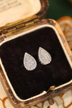 Load image into Gallery viewer, LUOWEND 18K White Gold Real Natural Diamond Stud Earrings for Women
