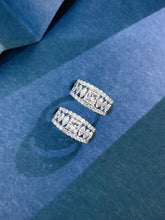 Load image into Gallery viewer, LUOWEND 18K White Gold Natural Diamond Ring for Women