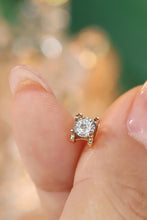 Load image into Gallery viewer, LUOWEND 18K Rose Gold Real Natural Diamond Stud Earrings for Women