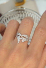 Load image into Gallery viewer, LUOWEND 18K White Gold Real Natural Diamond Ring for Women