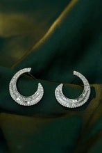 Load image into Gallery viewer, LUOWEND 18K White Gold Real Natural Diamond Stud Earrings for Women