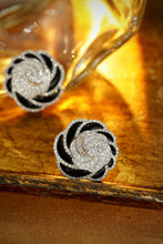 Load image into Gallery viewer, LUOWEND 18K White Gold Real Natural Diamond Stud Earrings for Women