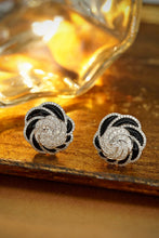 Load image into Gallery viewer, LUOWEND 18K White Gold Real Natural Diamond Stud Earrings for Women