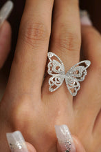 Load image into Gallery viewer, LUOWEND 18K White Gold Real Natural Diamond Ring for Women