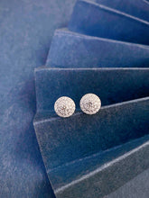 Load image into Gallery viewer, LUOWEND 18K White Gold Natural Diamond Earrings for Women