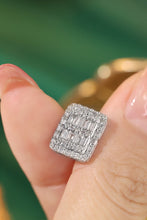 Load image into Gallery viewer, LUOWEND 18K White Gold Real Natural Diamond Stud Earrings for Women