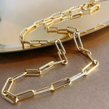 Load image into Gallery viewer, LUOWEND 18K Yellow Gold Necklace for Women