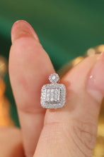 Load image into Gallery viewer, LUOWEND 18K White Gold Real Natural Diamond Stud Earrings for Women