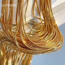 Load image into Gallery viewer, LUOWEND 18K Yellow Gold Necklace for Women