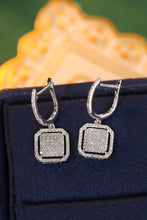 Load image into Gallery viewer, LUOWEND 18K White Gold Real Natural Diamond Hoop Earrings for Women