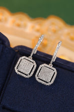 Load image into Gallery viewer, LUOWEND 18K White Gold Real Natural Diamond Hoop Earrings for Women