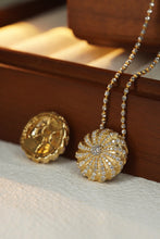 Load image into Gallery viewer, LUOWEND 18K Yellow Gold Real Natural Diamond Necklace for Women