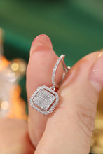 Load image into Gallery viewer, LUOWEND 18K White Gold Real Natural Diamond Hoop Earrings for Women