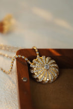 Load image into Gallery viewer, LUOWEND 18K Yellow Gold Real Natural Diamond Necklace for Women