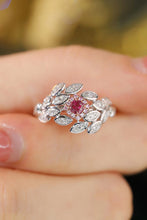 Load image into Gallery viewer, LUOWEND 18K White Gold Real Natural Pink Diamond Ring for Women