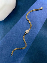 Load image into Gallery viewer, LUOWEND 18K Yellow Gold Natural Diamond Bracelet for Women