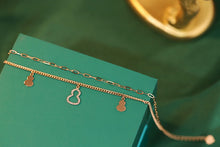 Load image into Gallery viewer, LUOWEND 18K Rose Gold Real Natural Diamond Bracelet for Women