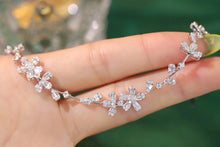 Load image into Gallery viewer, LUOWEND 18K White Gold Real Natural Diamond Bracelet for Women