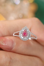 Load image into Gallery viewer, LUOWEND 18K White Gold Real Natural Pink Diamond Ring for Women