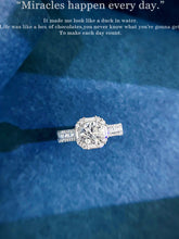 Load image into Gallery viewer, LUOWEND 18K White Gold Natural Diamond Ring for Women