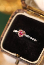 Load image into Gallery viewer, LUOWEND 18K White Gold Real Natural Pink Diamond Ring for Women