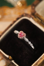 Load image into Gallery viewer, LUOWEND 18K White Gold Real Natural Pink Diamond Ring for Women