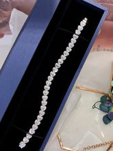 Load image into Gallery viewer, LUOWEND 18K White Gold Real Natural Diamond Bracelet for Women